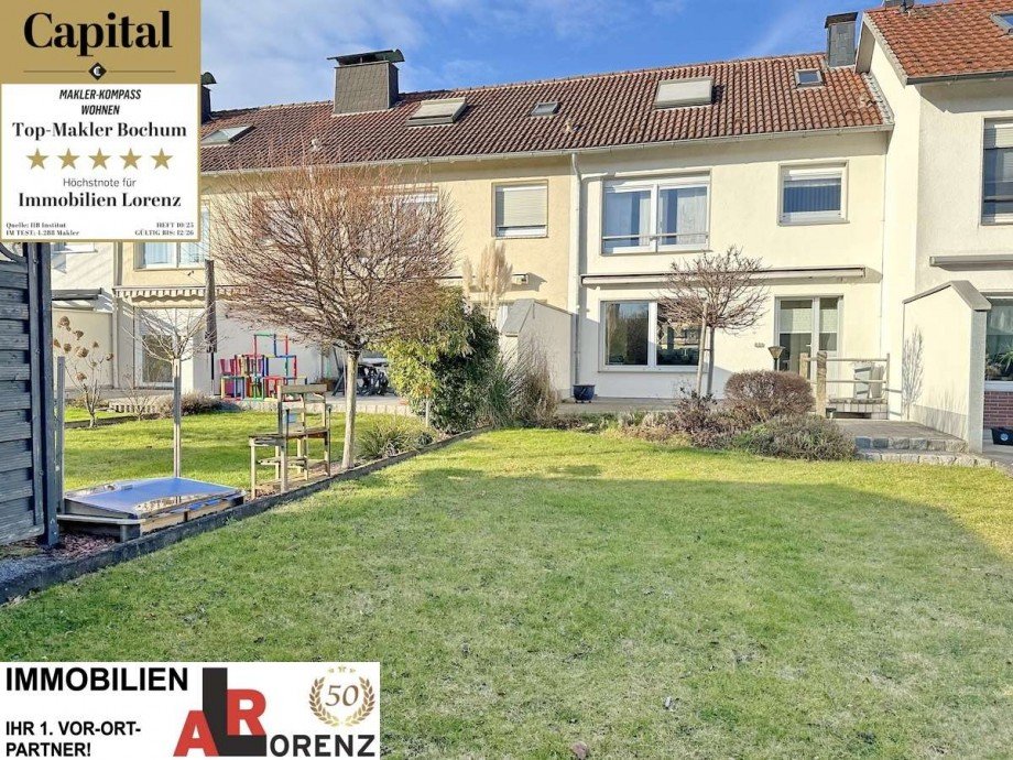 S�d-Grundst�ck. Reihenmittelhaus Bochum