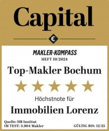 die Nr. 1 mit der besten Qualifikation LORENZ-Angebot in Wattenscheid:  Ideale Kapitalanleger-Lage. Familienfreundliche 3 1/2-R.- CITY-W.