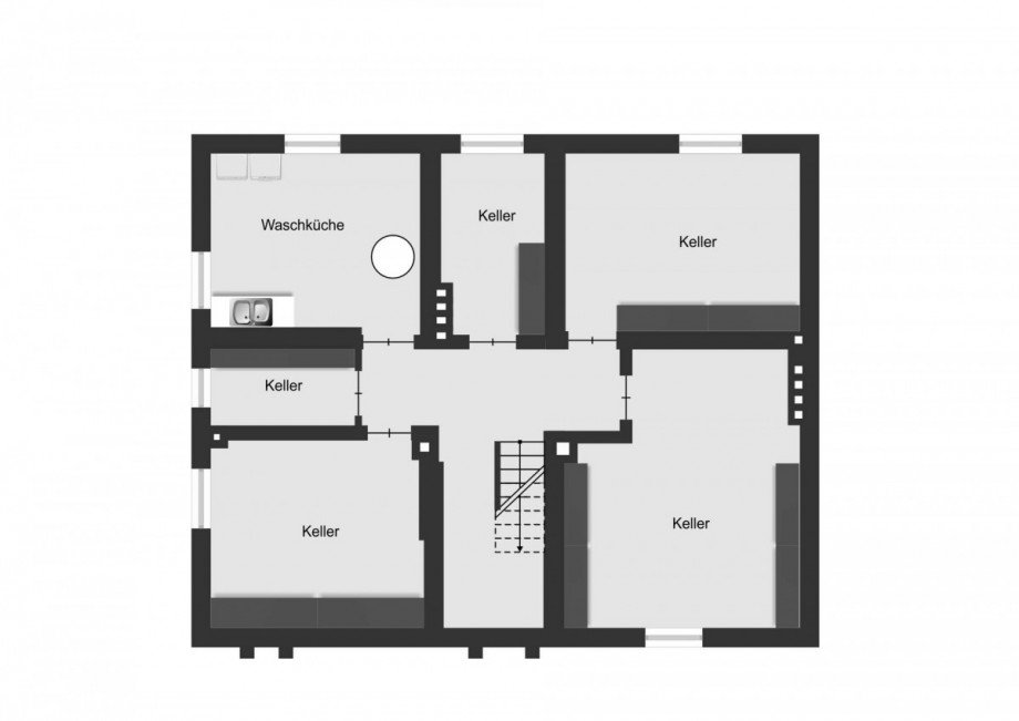 Voll unterkellert. Mehrfamilienhaus Bochum-Wattenscheid