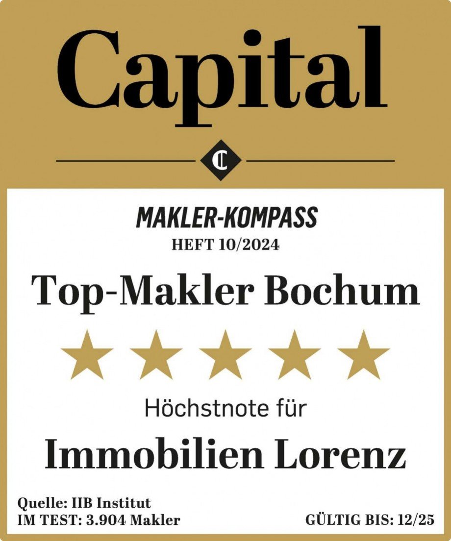 Nr. 1 in Deutschland mit bester Qualifikation. Renditeobjekt Bochum