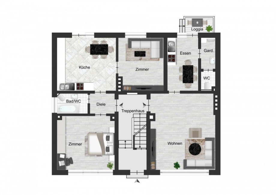 ERDGESCHOSS Etagen-Wohnung ca. 96 m� Mehrfamilienhaus Bochum-Wattenscheid