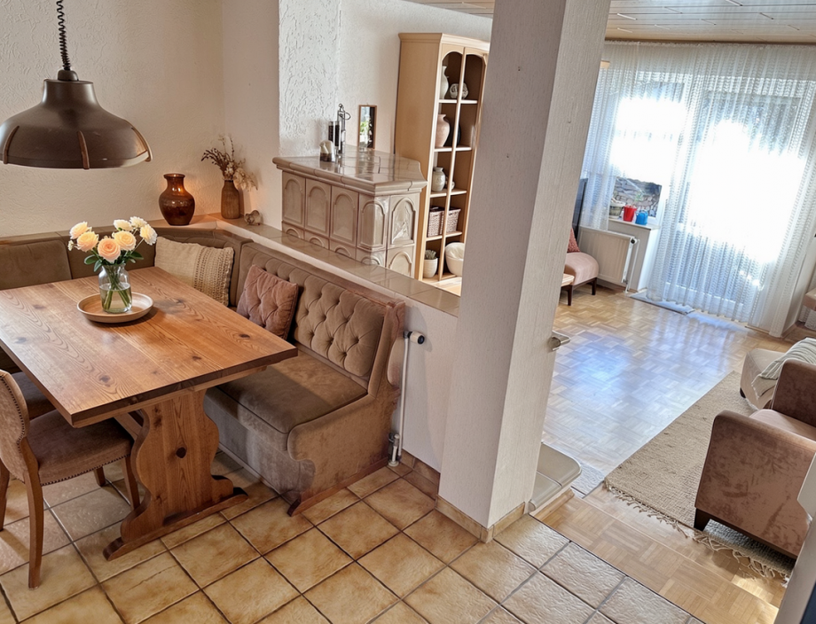 Offener Wohn-/Essbereich. Reihenmittelhaus Bochum