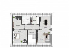 Die DACHGESCHOSS-Wohnung. LORENZ-Angebot in Hattingen: Ruhig + zentral. Solide, gepflegte, zukunftsorientierte 3-Fam.-DHH.