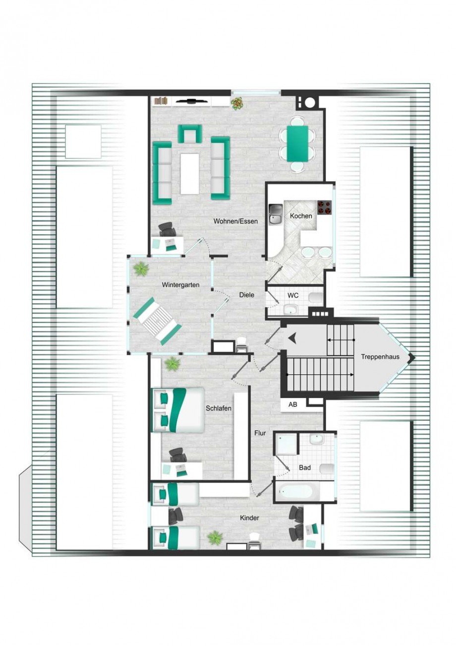 Individueller Grundriss! Dachgeschosswohnung Bochum