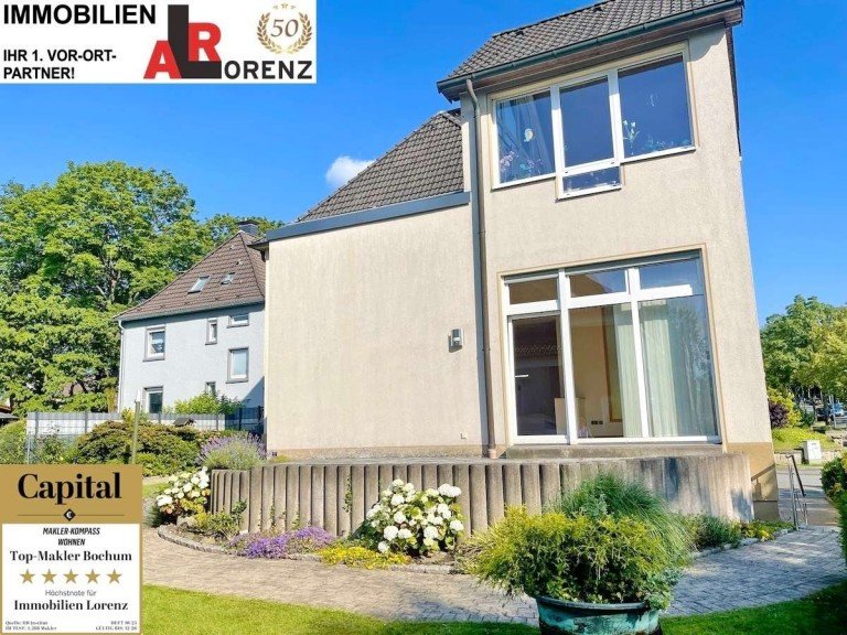 125 m� Erdgeschoss-Etagenwohnung Bochum Erdgeschosswohnung LORENZ-Angebot in Wiemelhausen: IDEAL F�R DAS PAAR! Repr�sentative 3,5-R.-EG-Etagen-Terrassen-W.