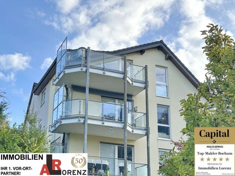 Moderne Dachgeschoss-Etagen-W. Bochum Dachgeschosswohnung LORENZ-Angebot in BO-Werne: 106 m� Dachterrassen-W. im 3-Fam.-Haus. Plus Arbeitsraum im Souterrain.