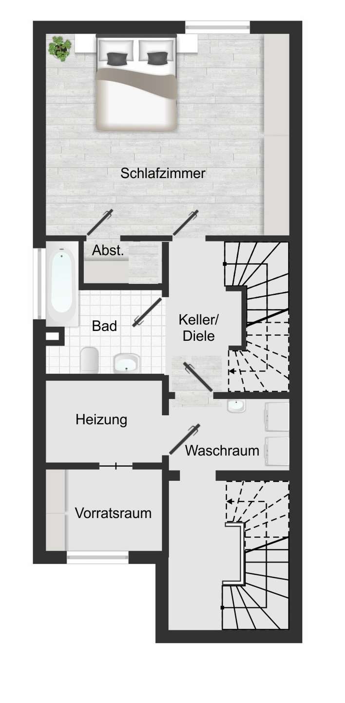 SOUTERRAIN zu WE 1: Reiheneckhaus Bochum