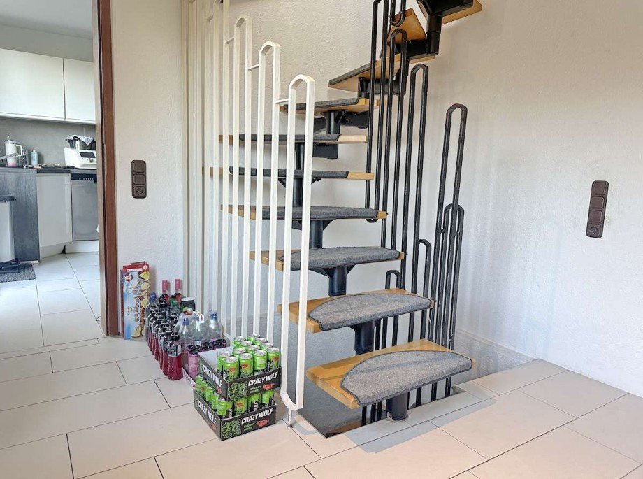 Offenes Treppenhaus. Mehrfamilienhaus Bochum-Wattenscheid