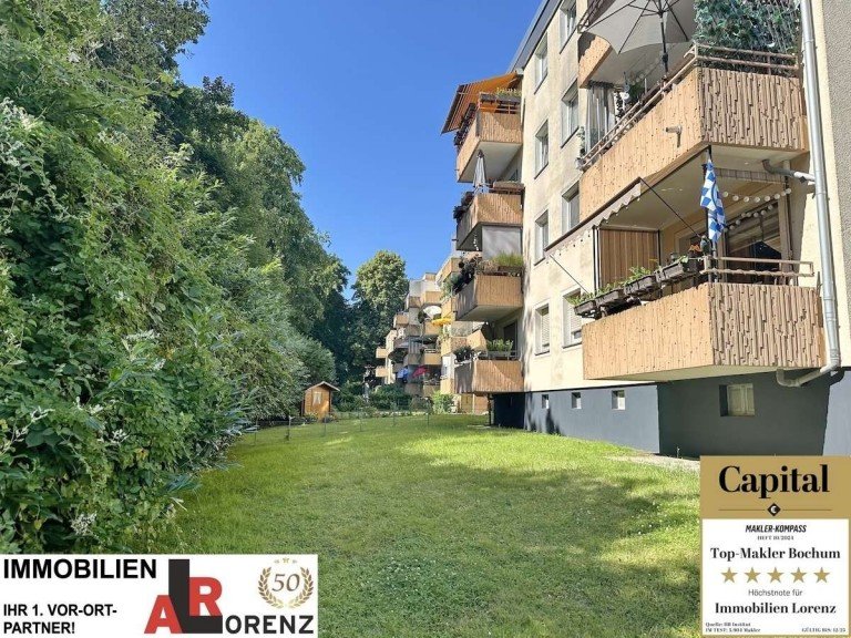 Direkt am Park + Gelsenkirchen Wohnung LORENZ-Angebot in �ckendorf/unweit WAT: Parklage. Helle, gut modernisierte 3 1/2-R.-Komfort-Wohnung.