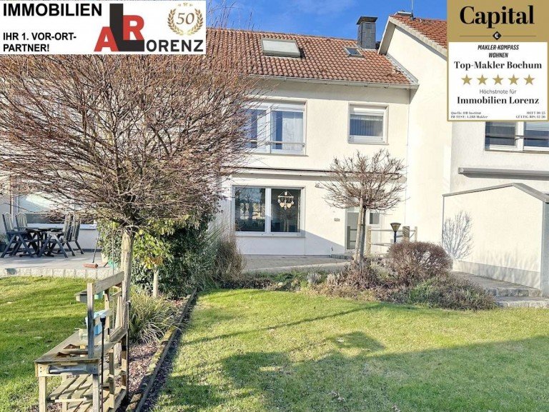 IDEAL f�r die kleine Familie! Bochum Reihenmittelhaus LORENZ-Angebot in H�ntrop: Zentrale Lage. 1-Fam.-Rhs. Gut modernisiert. Ideal f�r die kleine Familie