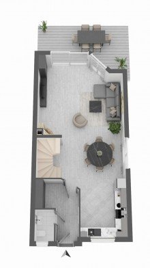 Sehr hell + freundlich. LORENZ-Angebot in Dahlhausen: 1-Familien-FIX + FERTIG-DHH. Modern, gepflegt. Rd. 200 m� Wohn-/Nutzfl