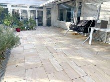 Die gro�e S�dwest-Terrasse LORENZ-Angebot in H�ntrop: Die GROSSRAUM-HAUS-IM-HAUS-Komfort-W. mit Extras, a.W. B�ro/Werkstatt