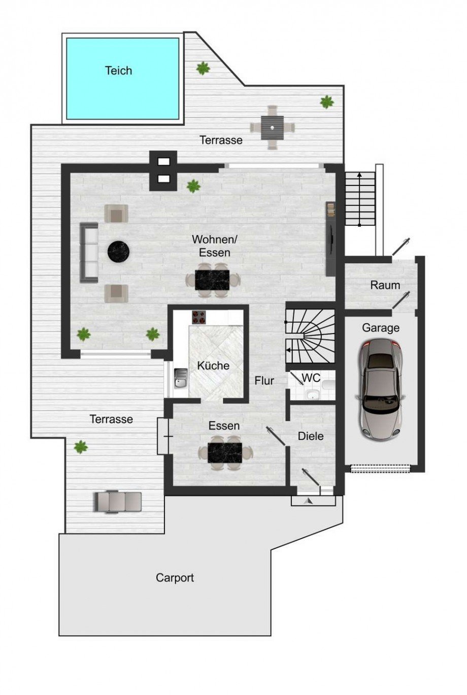 DAS ERDGESCHOSS Einfamilienhaus Bochum