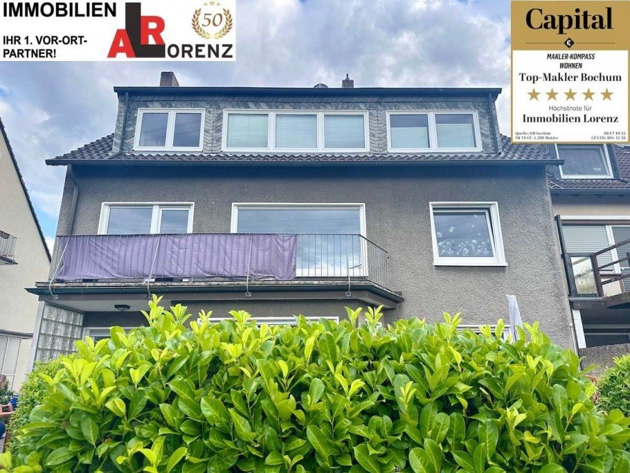 mit zwei Balkonen und Garten. Maisonettewohnung Bochum-Wattenscheid