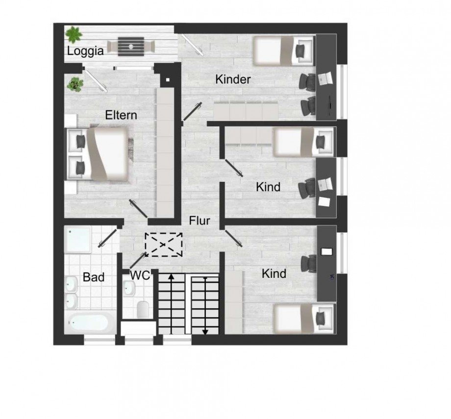 DAS OBERGESCHOSS Einfamilienhaus Bochum