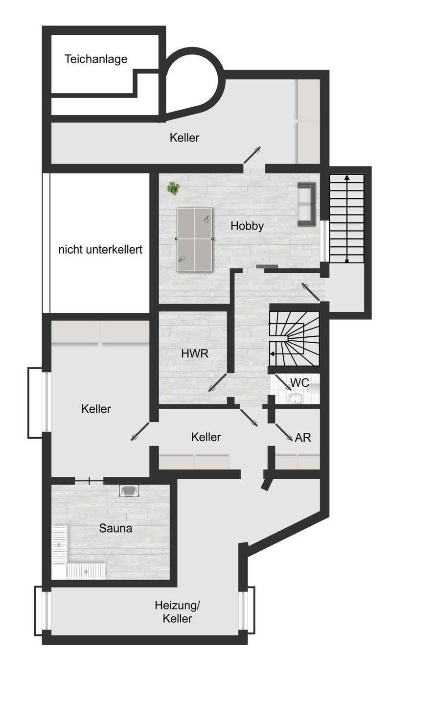 DAS KELLERGESCHOSS Einfamilienhaus Bochum