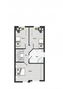 Das OBERGESCHOSS: LORENZ-Angebot in Dahlhausen: 1-Familien-FIX + FERTIG-DHH. Modern, gepflegt. Rd. 200 m� Wohn-/Nutzfl