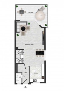 Das ERDGESCHOSS: LORENZ-Angebot in Dahlhausen: 1-Familien-FIX + FERTIG-DHH. Modern, gepflegt. Rd. 200 m� Wohn-/Nutzfl